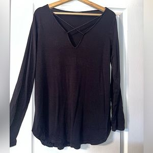 Dynamite black long sleeve shirt